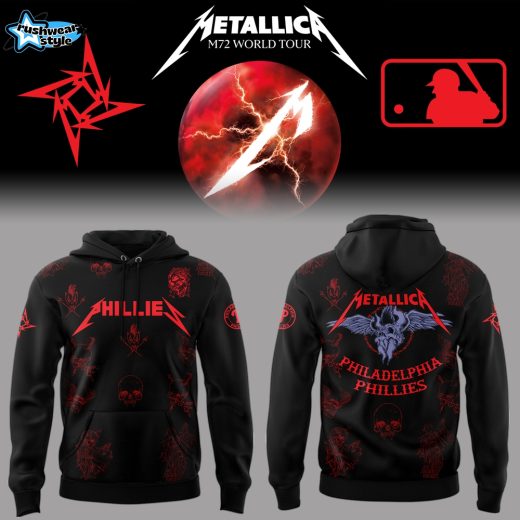 Philadelphia Phillies x Metallica M72 World Tour Hoodie