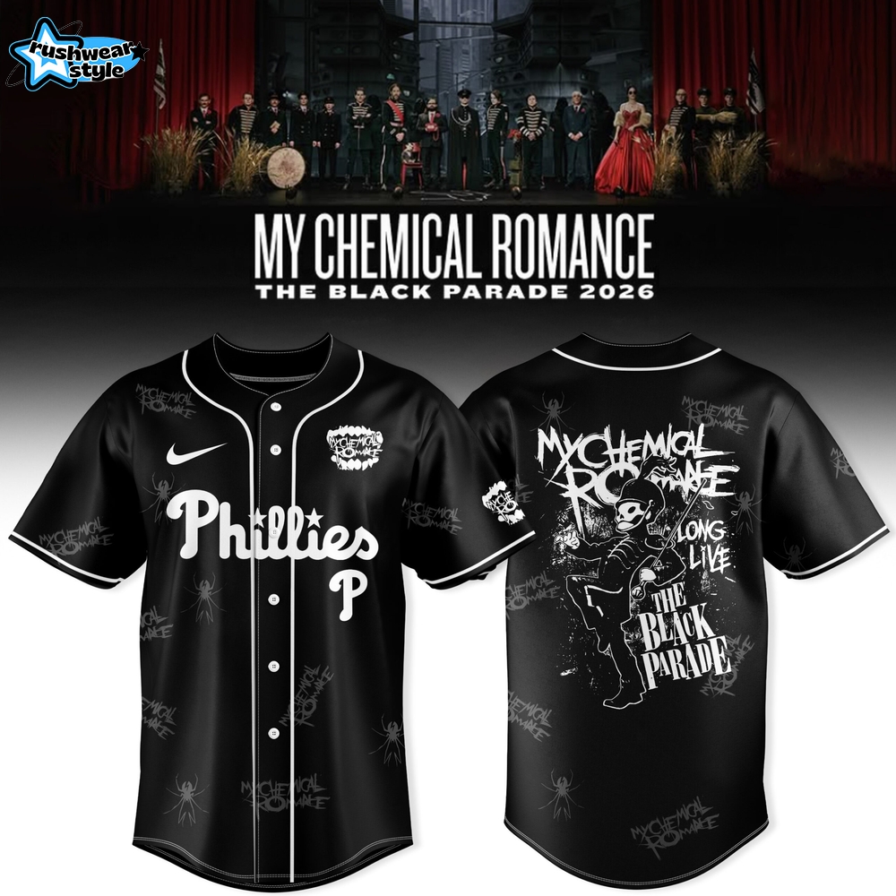 Philadelphia Phillies x My Chemical Romance The Black Parade 2026 Limited Jersey Philadelphia Phillies x My Chemical Romance The Black Parade 2026 Limited Jersey