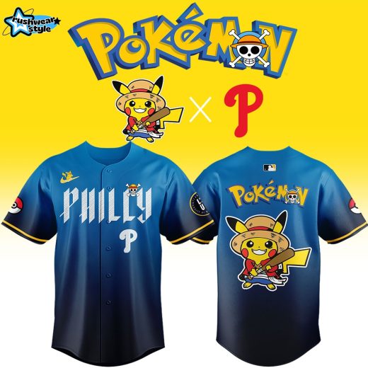 Philadelphia Phillies x One Piece x Pokémon 2026 Anime Night Collector Jersey