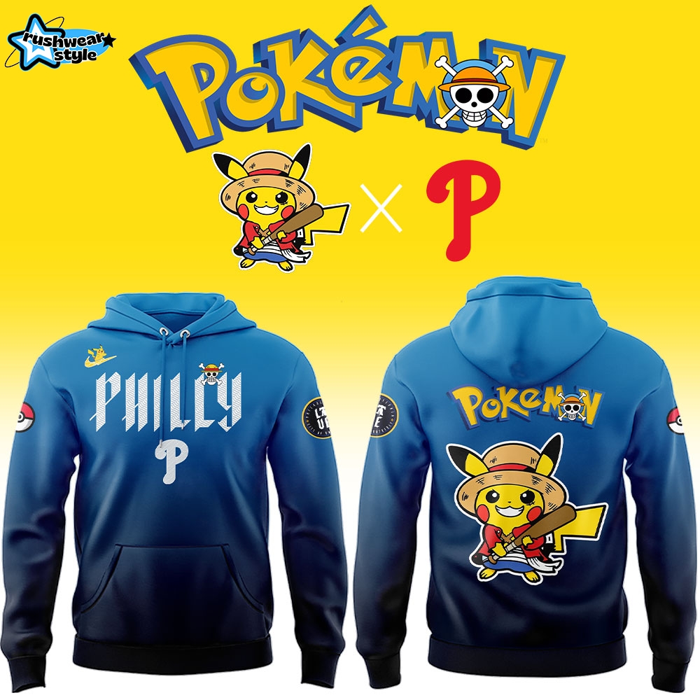 Philadelphia Phillies x One Piece x Pokémon 2026 Anime Night Limited Hoodie Philadelphia Phillies x One Piece x Pokémon 2026 Anime Night Limited Hoodie