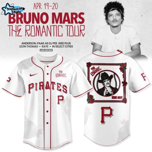 Pittsburgh Pirates x Bruno Mars Romantic Tour 2026 Limited Fan Jersey Drop