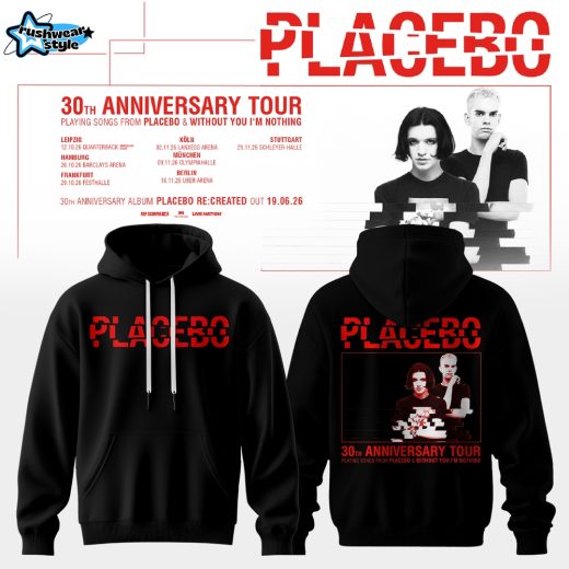 Placebo 30th Anniversary Tour Black Hoodie Ver2
