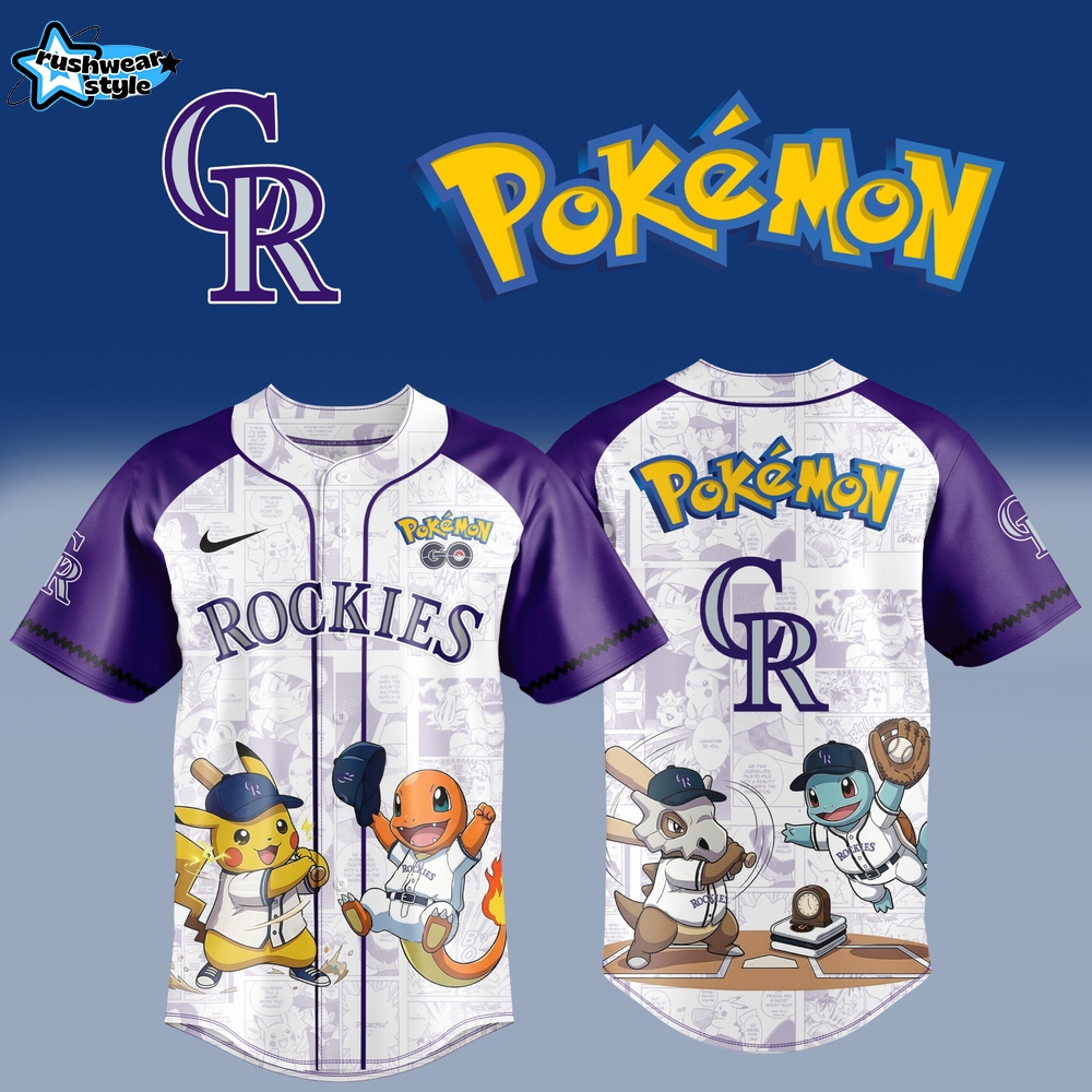 Pokémon x Colorado Rockies MLB 2026 Edition Jersey Pokémon x Colorado Rockies MLB 2026 Edition Jersey
