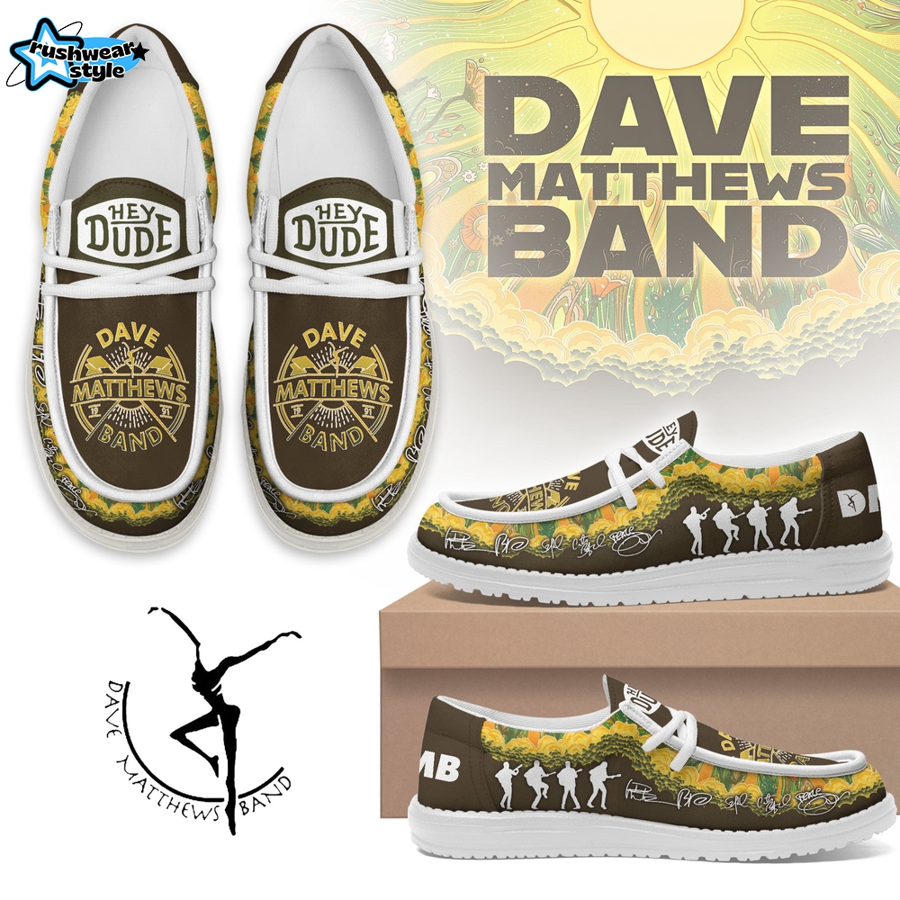 Premium Dave Matthews Band Firedancer Logo Hey Dude Shoes 2026 Premium Dave Matthews Band Firedancer Logo Hey Dude Shoes 2026