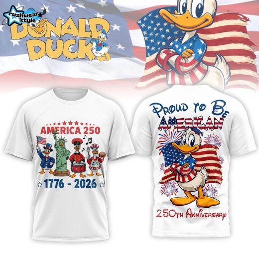 Premium Donald Duck 250 Years Of America 3D Tshirt