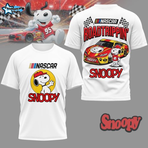 Premium Snoopy Nascar road trippin 3D Shirt
