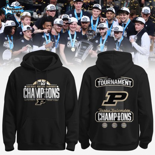 Purdue 2026 BIG Ten Men’s Basketball Tournament Champions Locker Room Hoodie