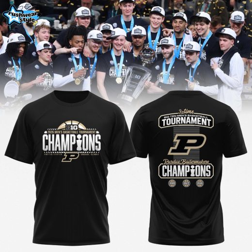 Purdue 2026 BIG Ten Men’s Basketball Tournament Champions Locker Room T-shirt
