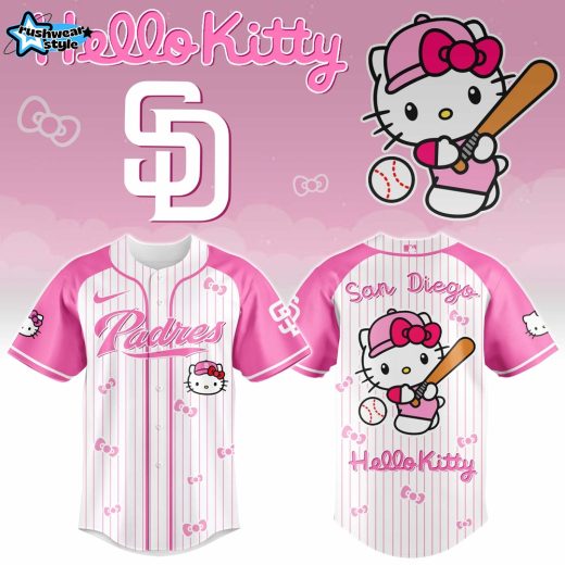 San Diego Padres Hello Kitty 2026 Limited Edition MLB Jersey Ver 2