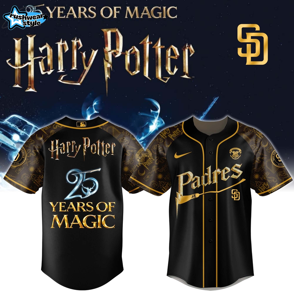 San Diego Padres x Harry Potter 25 Years of Magic Game Night 2026 Jersey Limited Edition Selling Out Fast Ver2 San Diego Padres x Harry Potter 25 Years of Magic Game Night 2026 Jersey Limited Edition Selling Out Fast Ver2