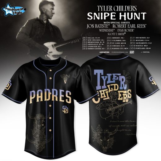San Diego Padres x Tyler Childers – Snipe Hunt Tour 2026 Baseball Jersey