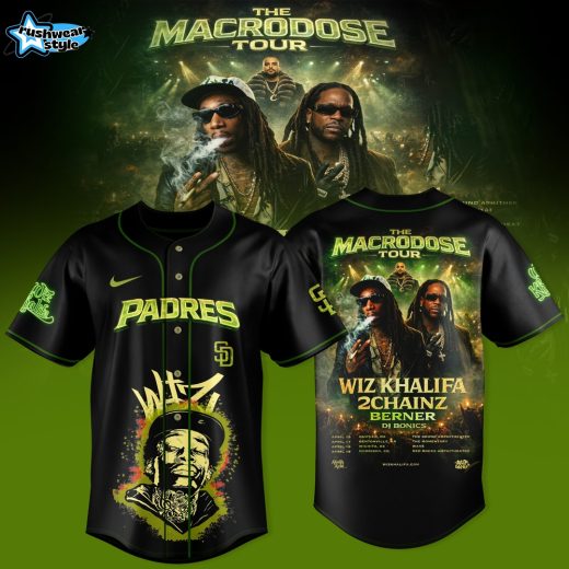 San Diego Padres x Wiz Khalifa – Macrodose Tour Limited Edition Baseball Jersey
