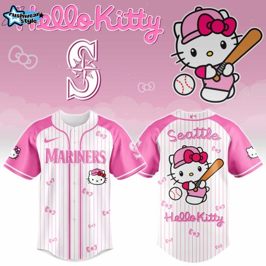 Seattle Mariners Hello Kitty 2026 Limited Edition MLB Jersey Ver 2