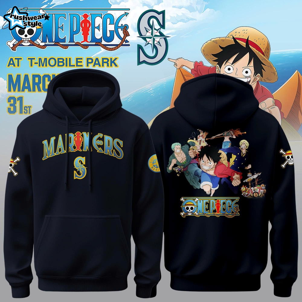 Seattle Mariners x One Piece Night 2026 Limited Edition Hoodie Navy Seattle Mariners x One Piece Night 2026 Limited Edition Hoodie Navy