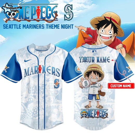 Seattle Mariners x One Piece Night 2026 Limited Edition Jersey White