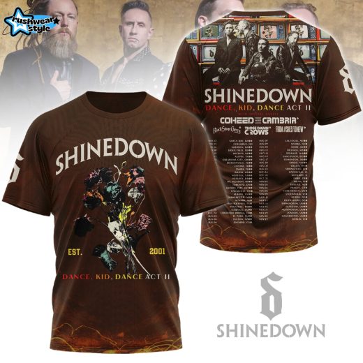 Shinedown Dance Kid Dance Act II 2026 World Tour T-Shirt