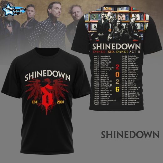 Shinedown Dance Kid Dance Act II Tour 2026 T-Shirt
