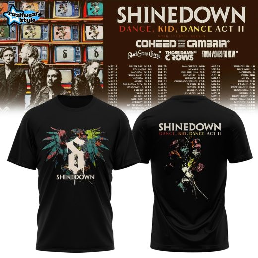 Shinedown Dance, Kid, Dance Act II Tour T-Shirt – Version 3