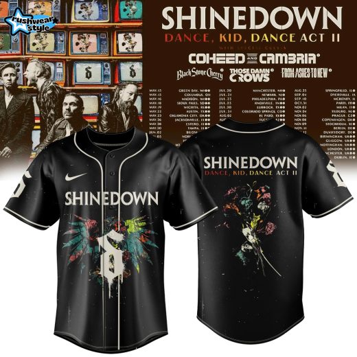 Shinedown Dance, Kid, Dance Act II World Tour Limited Jersey