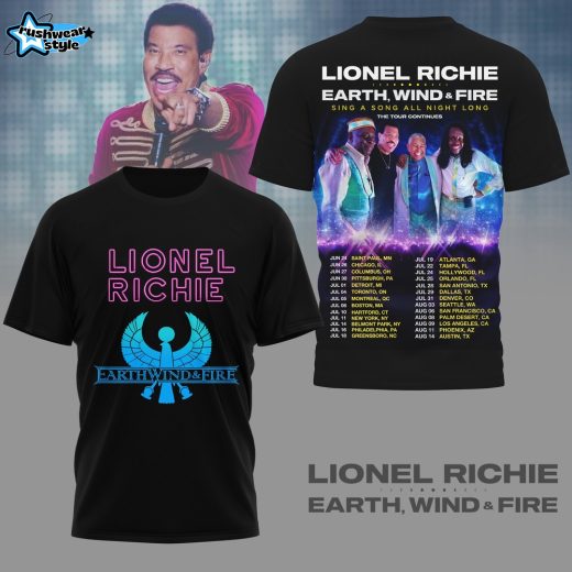 "Sing A Song All Night Long" tour Lionel Richie and Earth, Wind & Fire in 2026 Tshirt