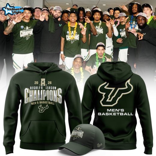 South Florida Bulls Men’s Basketball Regular Season Champions 2026 Hoodie