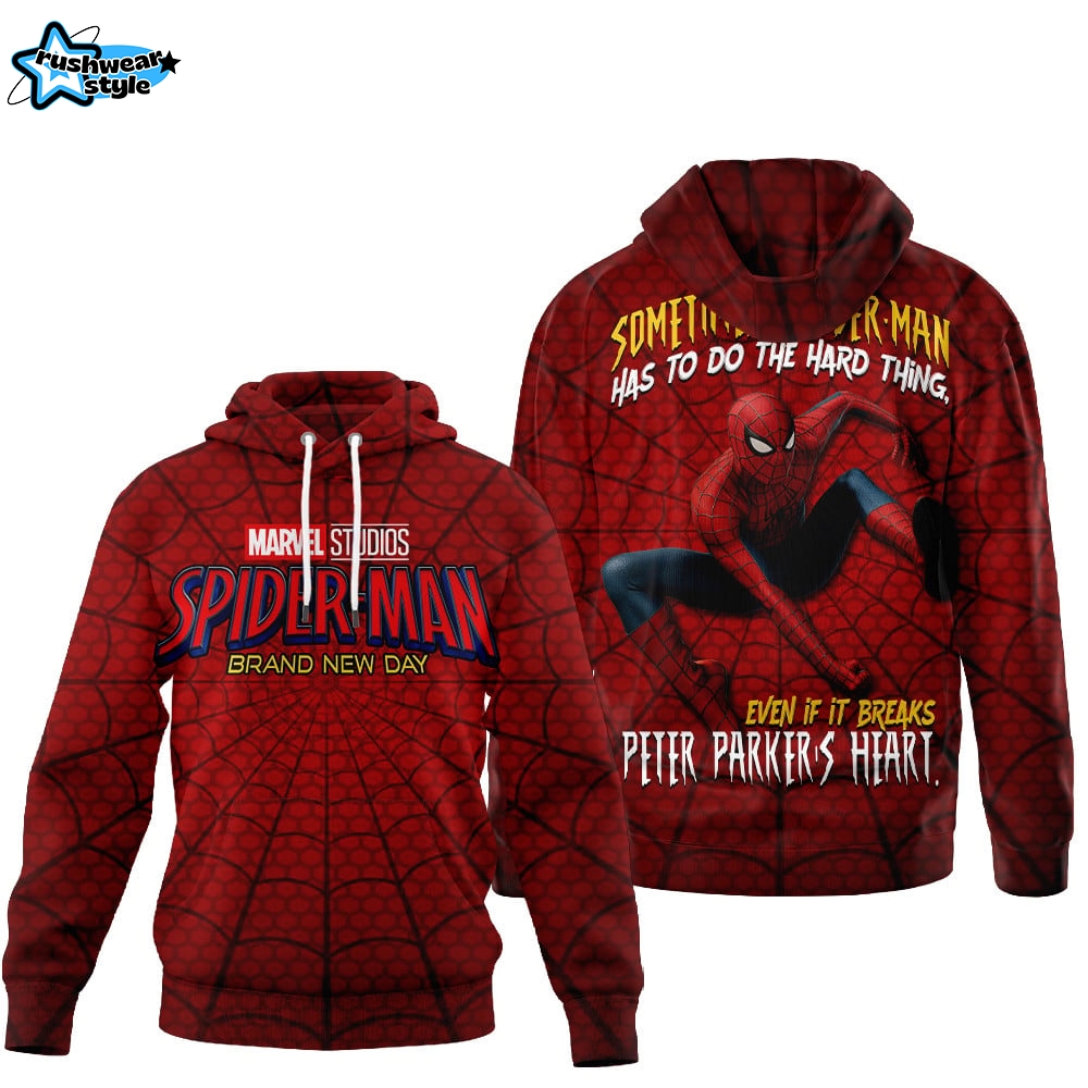 Spiderman Brand New Day Marvel Studios Hoodie Spiderman Brand New Day Marvel Studios Hoodie