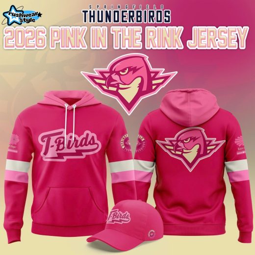 Springfield Thunderbirds Pink In The Rink 2026 Special Hoodie