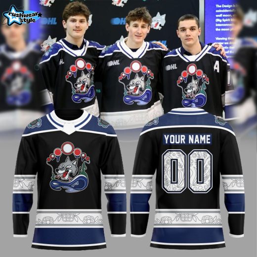 Sudbury Wolves 2025-26 Indigenous Heritage Hockey Jersey Custom Name & Number
