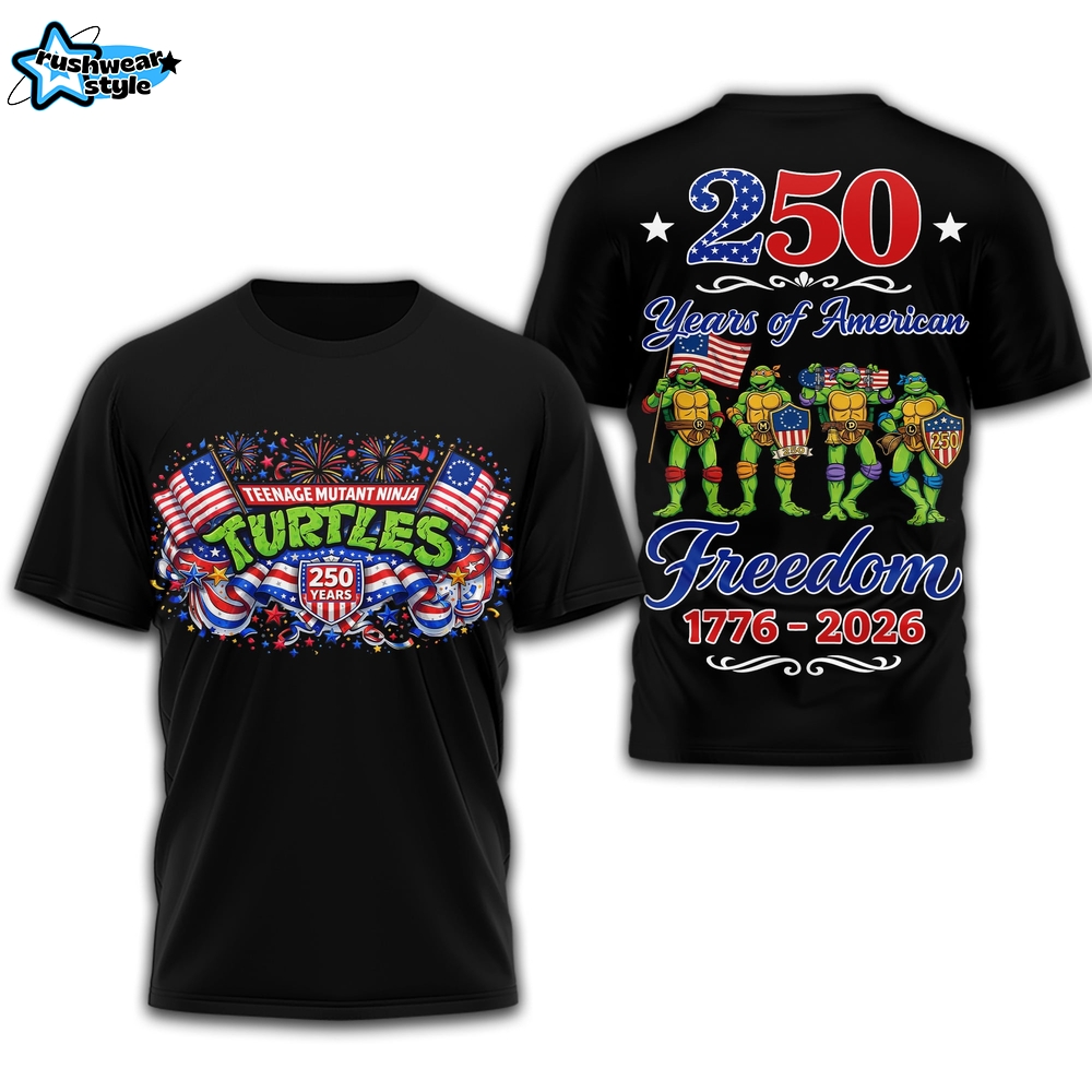 Teenage Mutant Ninja Turtles 250th anniversary of America Tshirt Teenage Mutant Ninja Turtles 250th anniversary of America Tshirt
