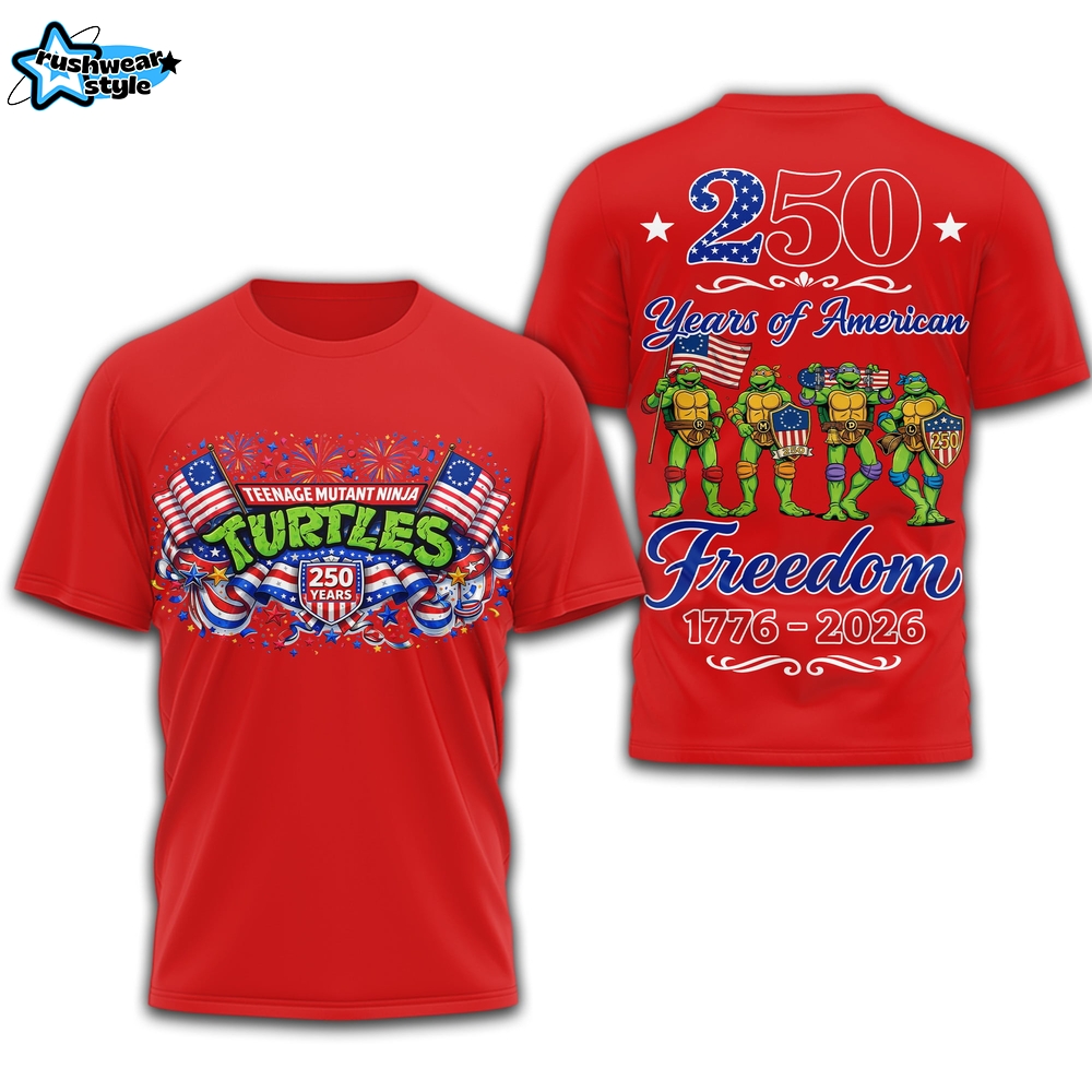 Teenage Mutant Ninja Turtles 250th anniversary of America Tshirt Teenage Mutant Ninja Turtles 250th anniversary of America Tshirt