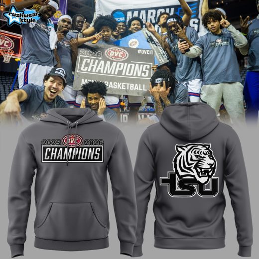 Tennessee State Tigers Men’s Basketball OVC Tourney Championship 2026 Hoodie
