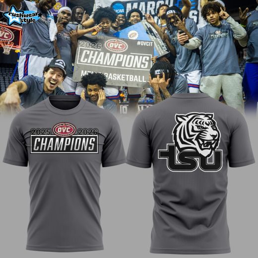 Tennessee State Tigers Men’s Basketball OVC Tourney Championship 2026 Tshirt