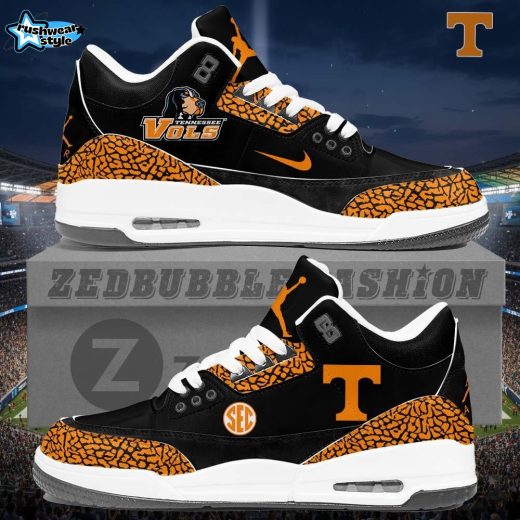 Tennessee Volunteers Custom AJ3 Sneakers 2026