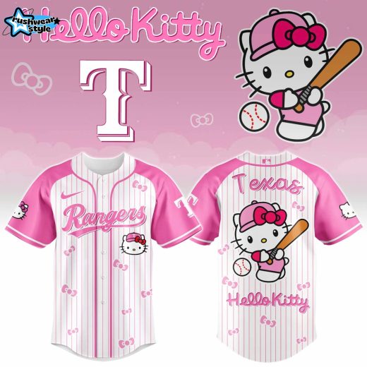 Texas Rangers Hello Kitty 2026 Limited Edition MLB Jersey Ver 2