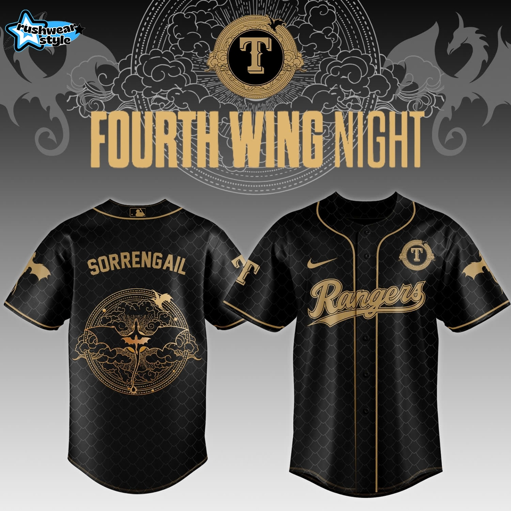 Texas Rangers MLB x Fourth Wing Jersey 2026 Texas Rangers MLB x Fourth Wing Jersey 2026