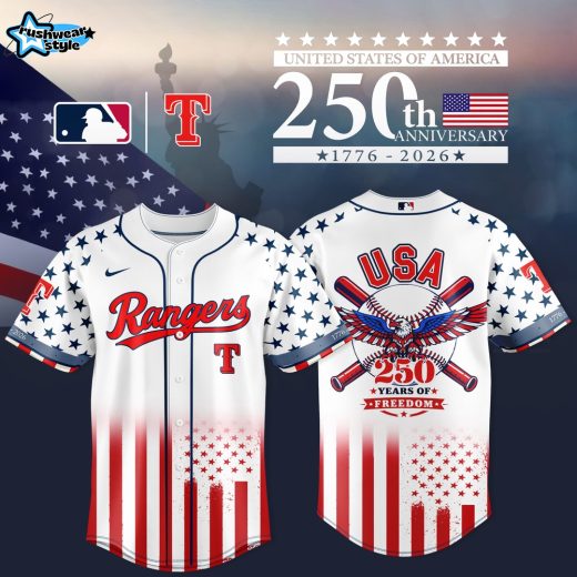 Texas Rangers x 250th Anniversary of the United States Baseball Jersey 2026
