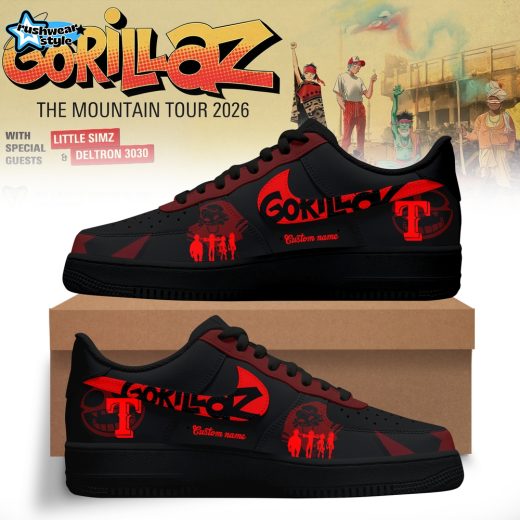 Texas Rangers x Gorillaz — The Mountain Tour 2026 North America Edition AF1 Sneaker