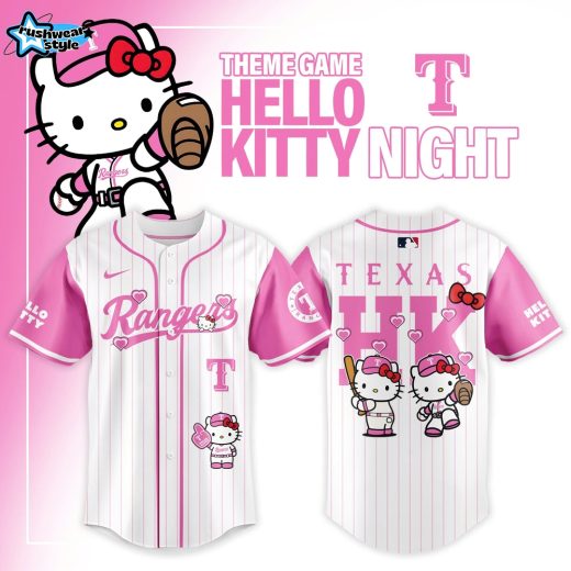 Texas Rangers x Hello Kitty Night 2026 Limited Editions Jersey