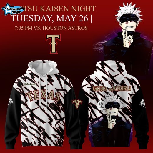 Texas Rangers x Jujutsu Kaisen 2026 Hoodie Gojo