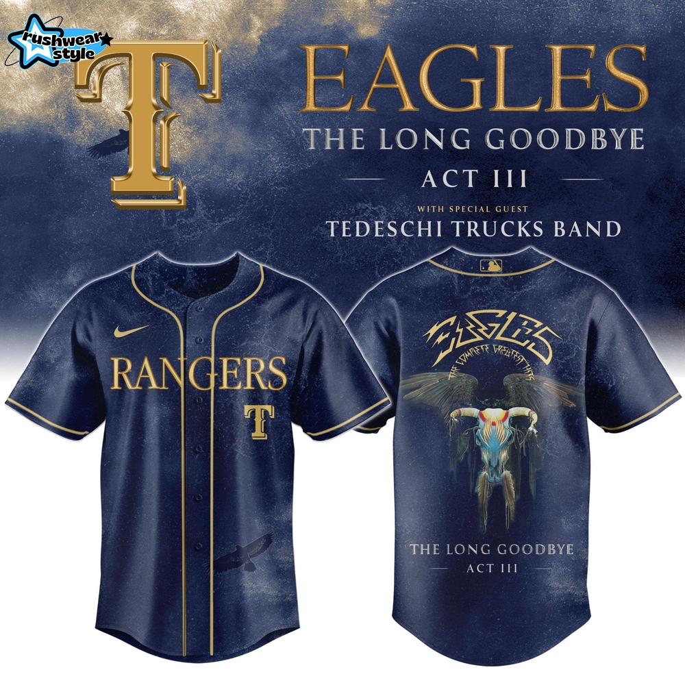 Texas Rangers x ‘The Long Goodbye’ Final Tour Baseball Jersey – Litmied Edition Texas Rangers x ‘The Long Goodbye’ Final Tour Baseball Jersey – Litmied Edition