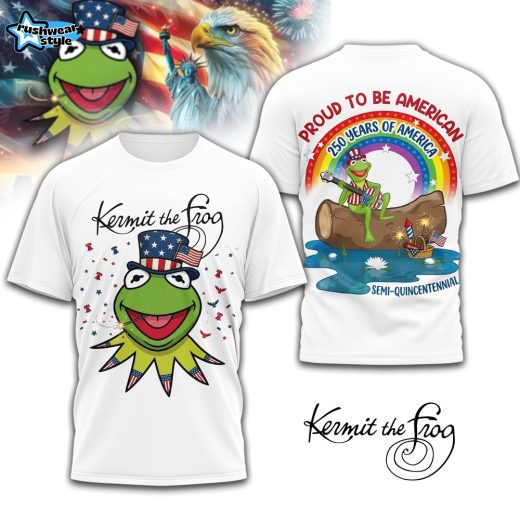 The Muppets Kermit The Frog 250 Years Of America 2026 White T-Shirt