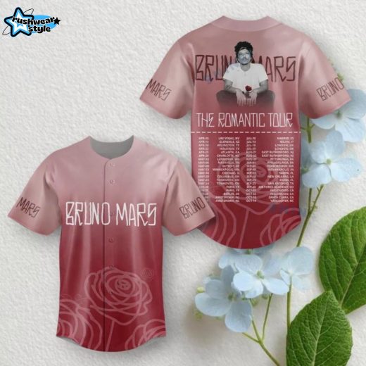 The Romantic Tour 2026 Baseball Jersey, Music Concert Jersey, Fan Tour Shirt, Unisex Streetwear Gift