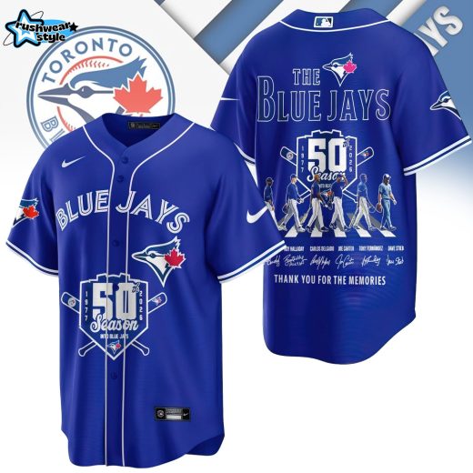 Toronto Blue Jays 50th Season Beatles' Abbey Road Baseball Jersey