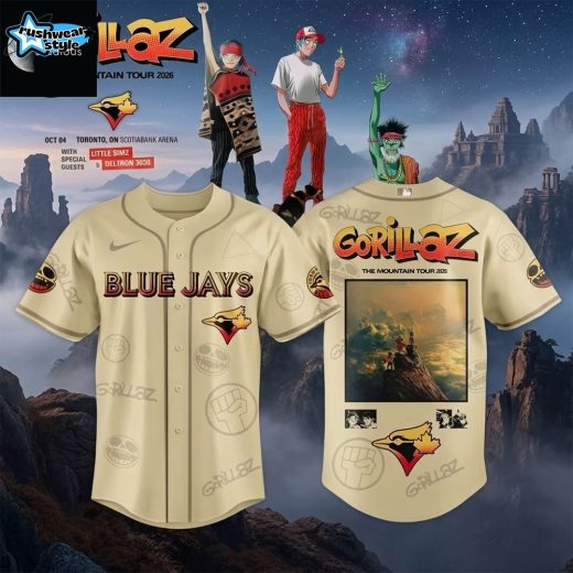 Toronto Blue Jays Gorillaz The Mountain Tour 2026 Baseball Jersey