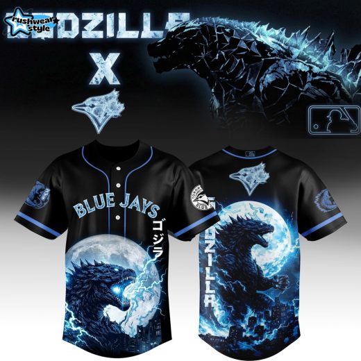 Toronto Blue Jays x Godzilla Legendary Jersey Black Limited Edition 2026