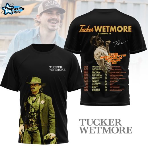 Tucker Wetmore The Brunette World Tour Part 2 Concert Shirt 2026