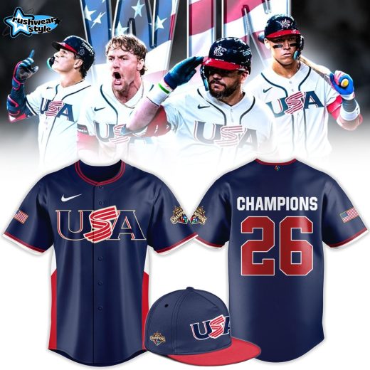 USA Baseball 2026 World Baseball Classic Champions Limited Jersey Custom Name/Number