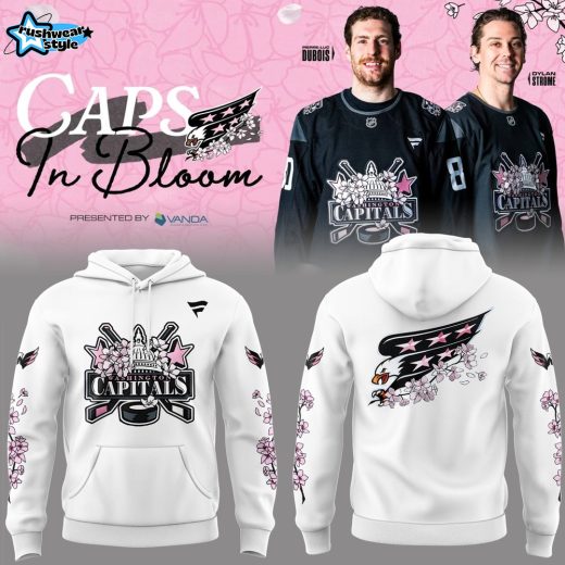 Washington Capitals Caps In Bloom Cherry Blossom Hoodie