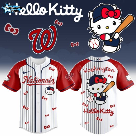 Washington Nationals Hello Kitty 2026 Special Edition Baseball Jersey