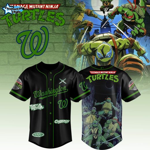 Washington Nationals MLB x Teenage Mutant Ninja Turtles Custom Design 2026 Limited Edition Jersey